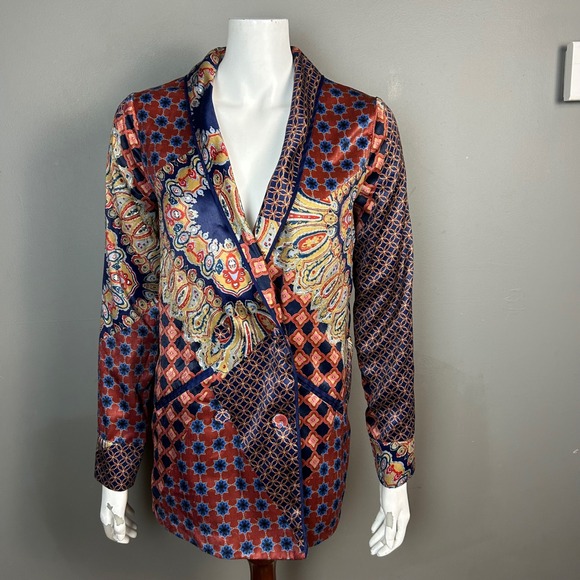 House of Harlow 1960 x REVOLVE Jacket Blazer XS Patchwork boho Magical Artsy